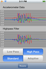 Apple's AccelerometerGraph App